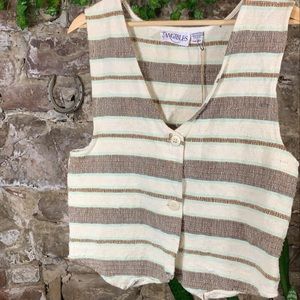 Vintage Woven Boho Chic Vest
